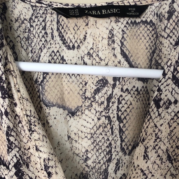 Zara basic snakeskin print dress - Picture 3 of 3